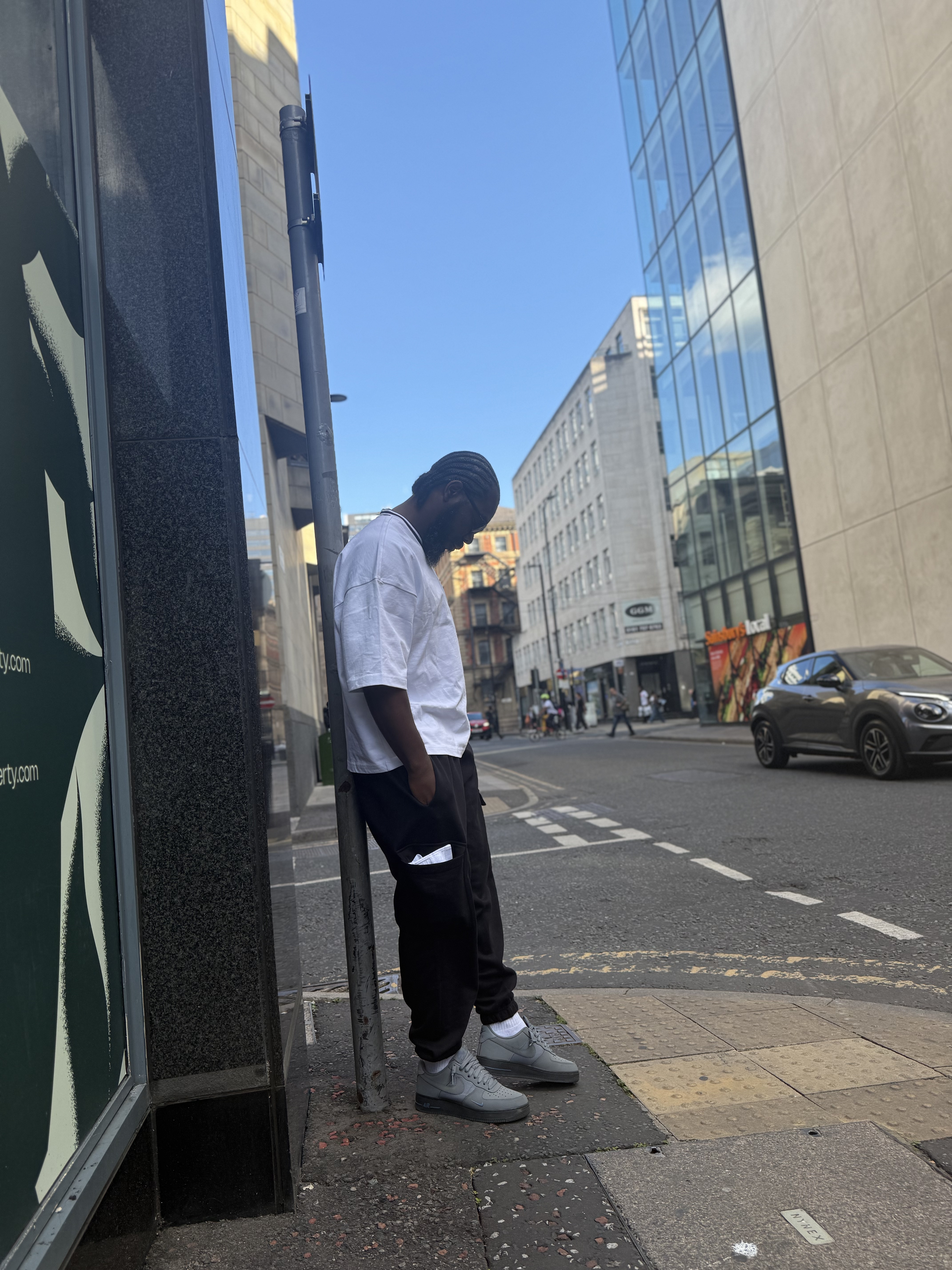 Kobby Major during an urban street photo session